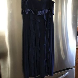 Navy blue evening or cocktail dress
